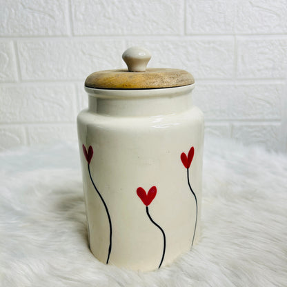 LARGE HEART BALLOON JAR SET OF 1