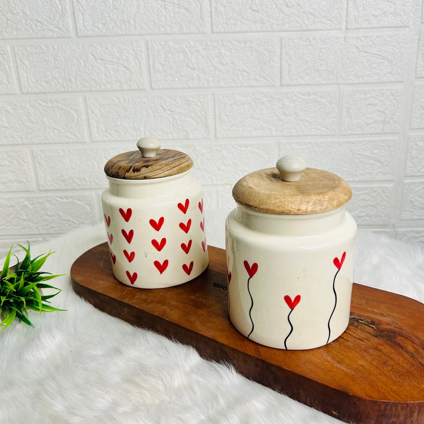 HEART JAR COMBO SET OF 2